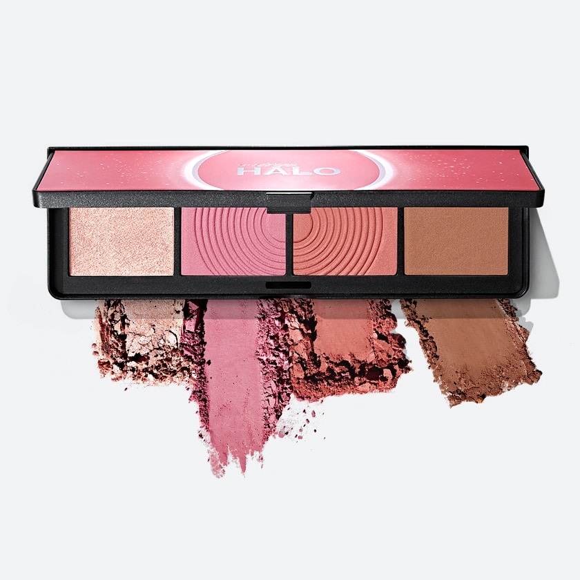 Halo Sculpt + Glow Contour, Blush + Highlighter Palette With Vitamin E, Pink Saturation, 0.55 oz / 15.5 g