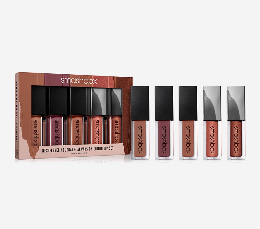 NextLevel Neutrals Always On Matte Liquid Lipstick Set Smashbox