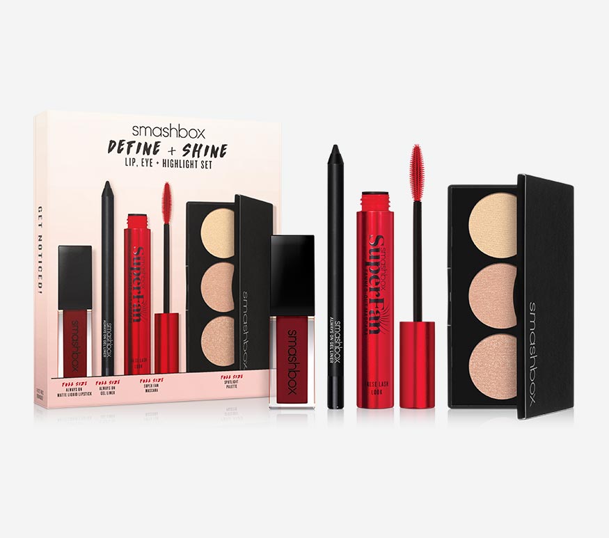 Define & Shine Lip, Eye + Highlight Set Smashbox